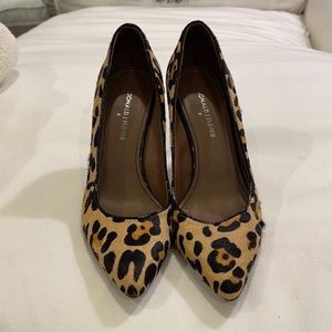 Donald J Pliner leopard pump heels